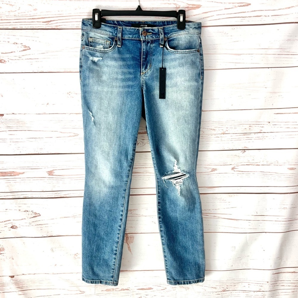 NWT Joes Jeans Dana Skinny Ankle Distressed Light Wash Jeans
